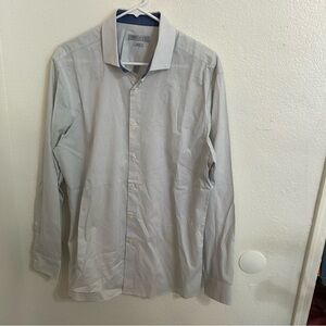 Perry Ellis Portfolio Men's Slim-Fit Button-up Long Sleeve Dress Shirt